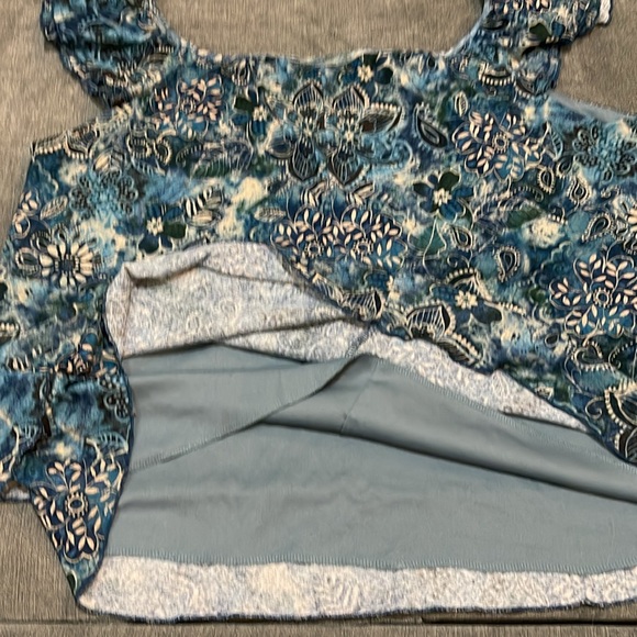 Venezia top off shoulder, butterfly sleeves Sz 22/24 wide 24-153 - Picture 8 of 8